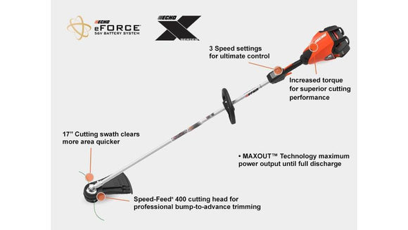 ECHO Cordless Brush Cutter with Battery & Rapid Charger (DSRM-2600-battery-charger)