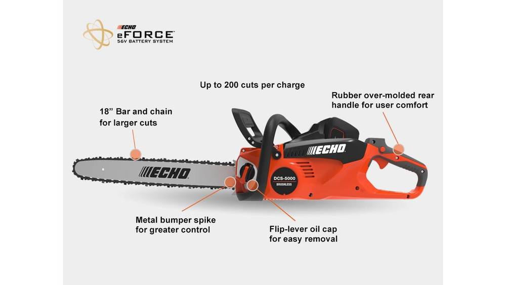 ECHO Cordless Chainsaw with Battery (DCS-5000-battery)