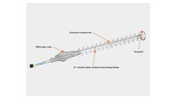 ECHO Mid-Reach Hedge Trimmer Attachment