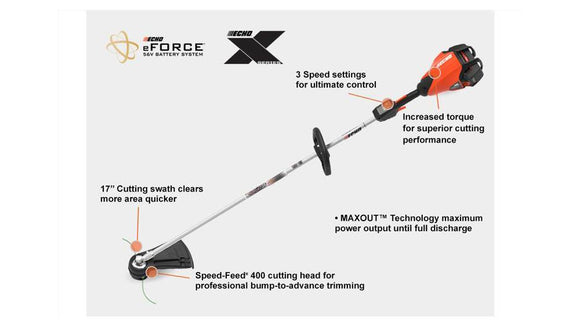 ECHO Cordless Brush Cutter with Battery (DSRM-2600-battery)
