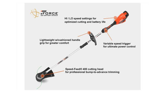 ECHO Cordless Brush Cutter with Battery (DSRM-2100-battery)